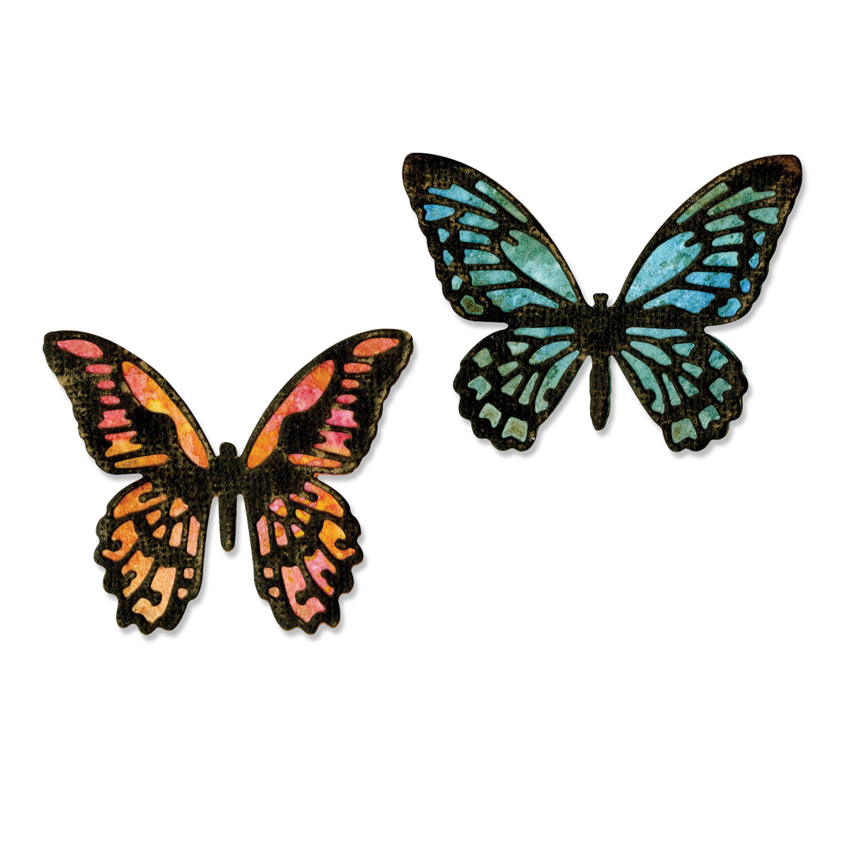 Sizzix Thinlits Die Set 4PK - Detailed Butterflies, Mini by Tim