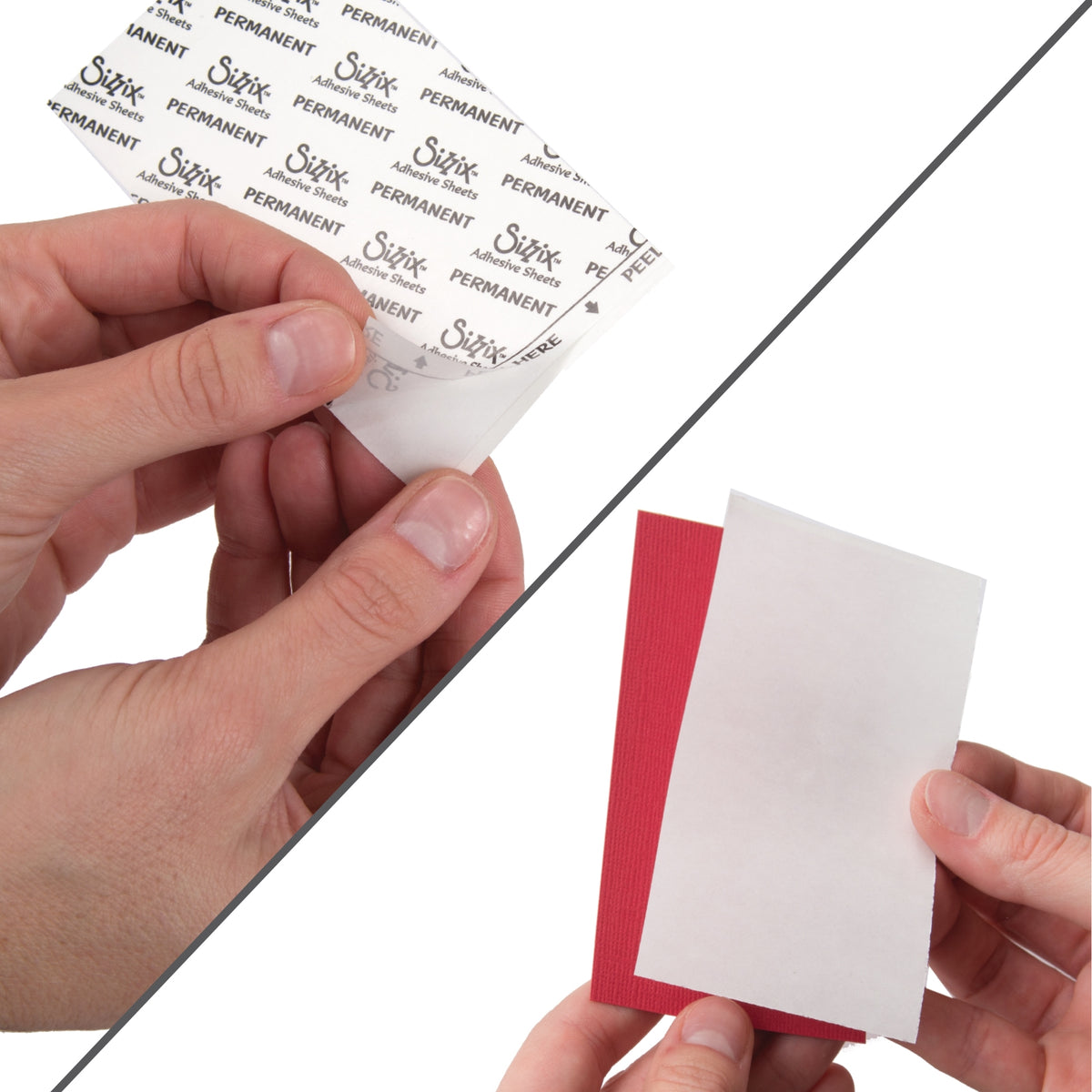 Sizzix Making Essential Adhesive Sheets, 2 1/2" x 4 3/4", Permanent