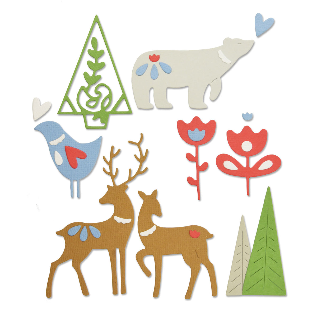 Kit de dies thinlits - SIZZIX - Christmas borders - 14 pièces - Idéal pour scrapbooking