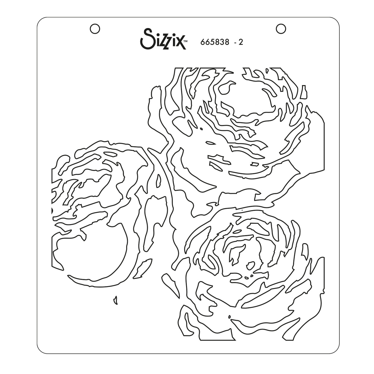 Sizzix Layered Stencil - 4pk - Snowflake