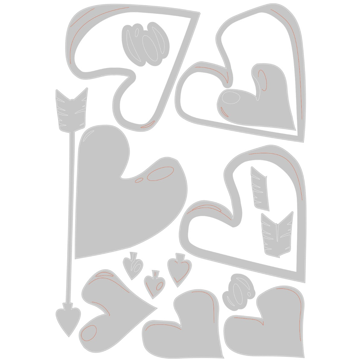 Sizzix Thinlits Set Fustelle 16 Pezzi "C'è Posta" - Olivia Rose - Per Carta E Plastica