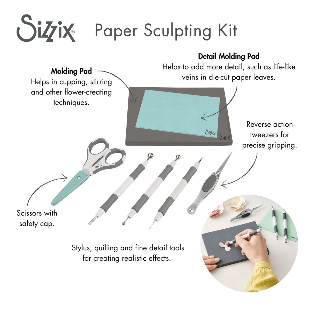 Sizzix Making Tool Paper Sculpting Kit – Sizzix.co.uk