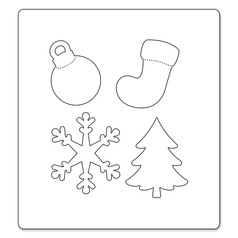Fustella Sizzix Bigz Christmas Nature – Motivi Natalizi Per Big Shot, Taglia Carta E Tessuto, Set 664719