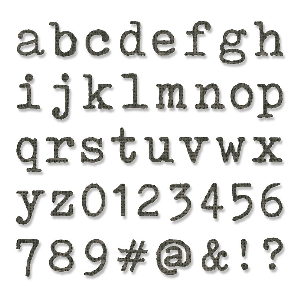 Sizzix 抜き型 アルファベット 記号 数字 80パーツ入り 665205 