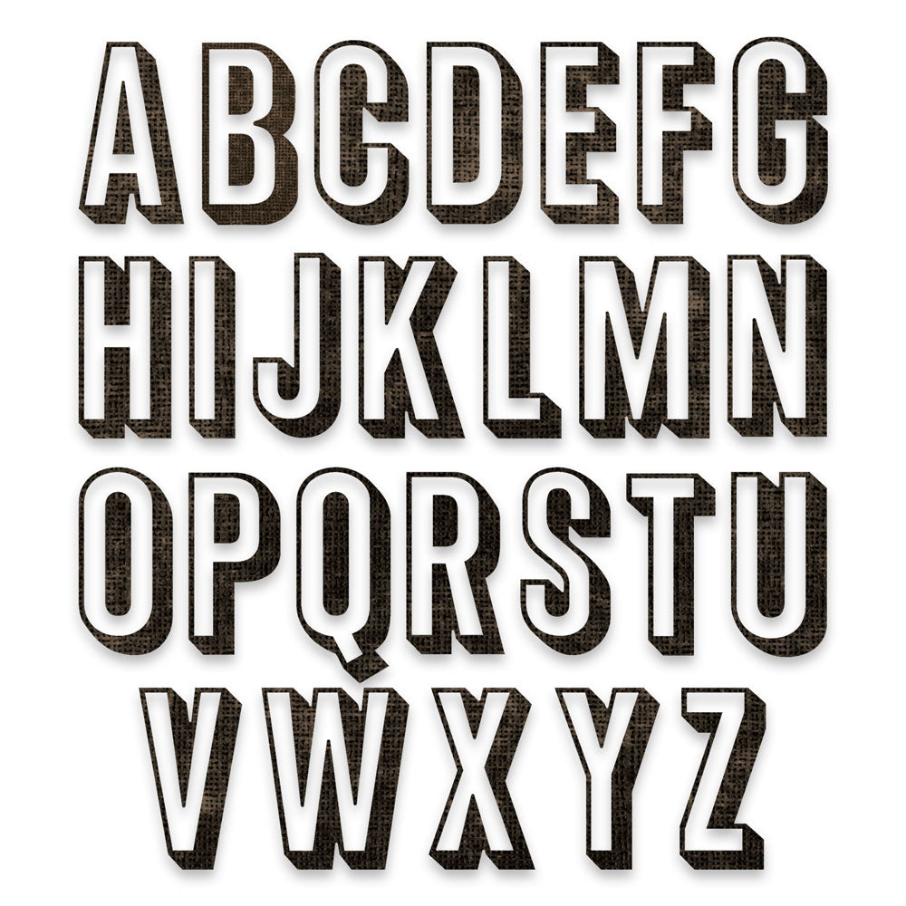 Set De Troqueles Sizzix Thinlits - Letras Minúsculas Y Números Para Manualidades, Scrapbooking Y Tarjetas