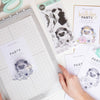 Sizzix Layered Clear Stamps Set 9PK Floral Hedgehog by Olivia Rose