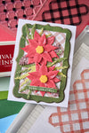 Sizzix Clear Stamps Set 16PK w/7PK Framelits - Poinsettia Trio by 49 and Market