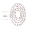 Sizzix Framelits Die Set 4PK Ovals, Scallop