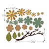 Sizzix Thinlits Die Set 21PK Small Tattered Florals by Tim Holtz