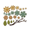 Sizzix Thinlits Die Set 21PK Small Tattered Florals by Tim Holtz