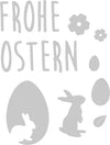 Sizzix Thinlits Die Set 9PK - Frohe Ostern (Happy Easter)