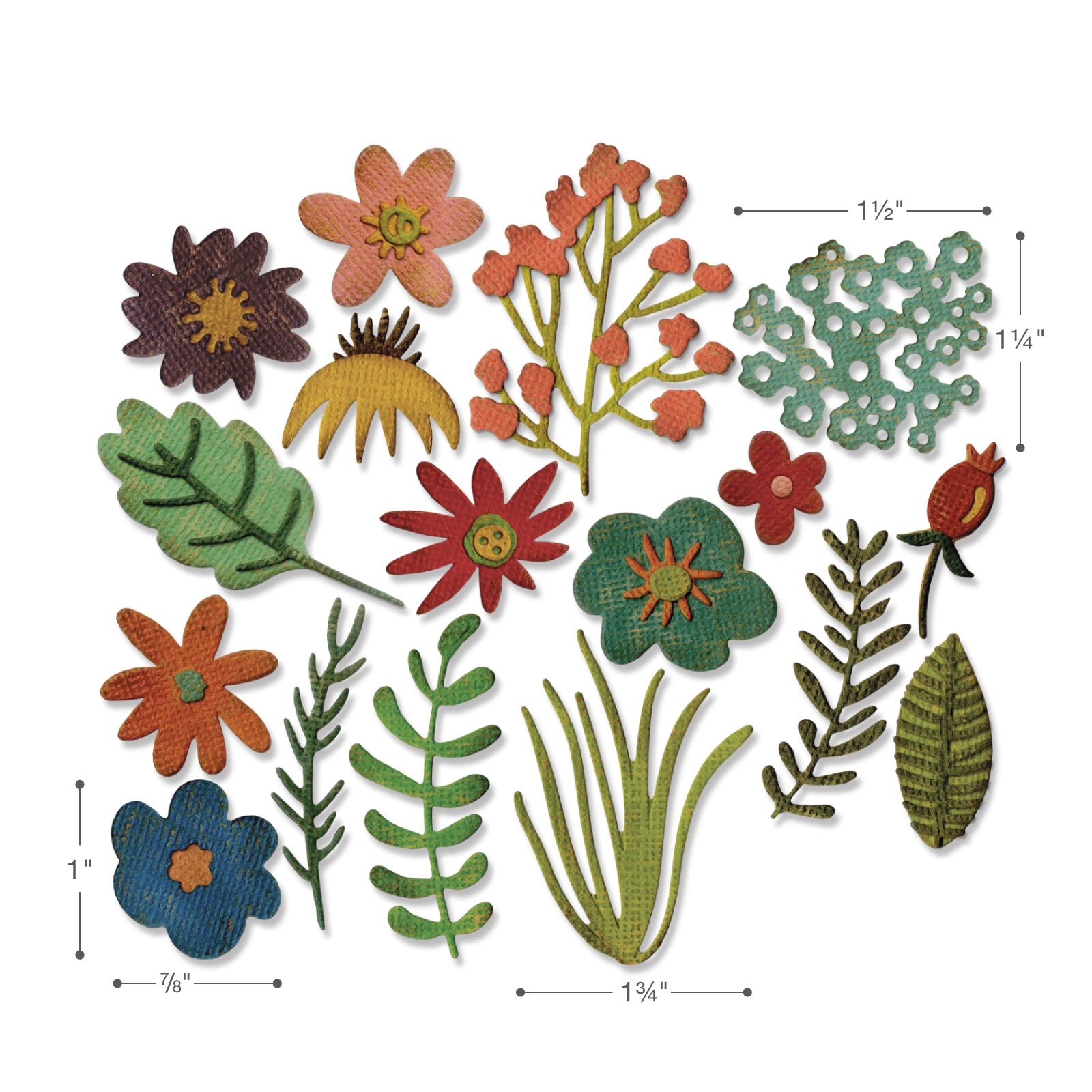Gabarit de decoupe Sizzix - 665217 - Thinlits Arbres funky par Tim Gabarit de decoupe Sizzix - 665217 - Thinlits Arbres funky par Tim