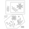 Sizzix Thinlits Die Set 12PK - Geo Floral Frame
