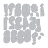 Sizzix Thinlits Die Set 21PK - Alphanumeric Shadow Numbers by Tim Holtz