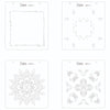 Sizzix Layered Stencils 4PK - Mosaic Flowers