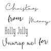 Sizzix Framelits Die Set 5PK w/6PK Stamps - Holly Jolly Christmas
