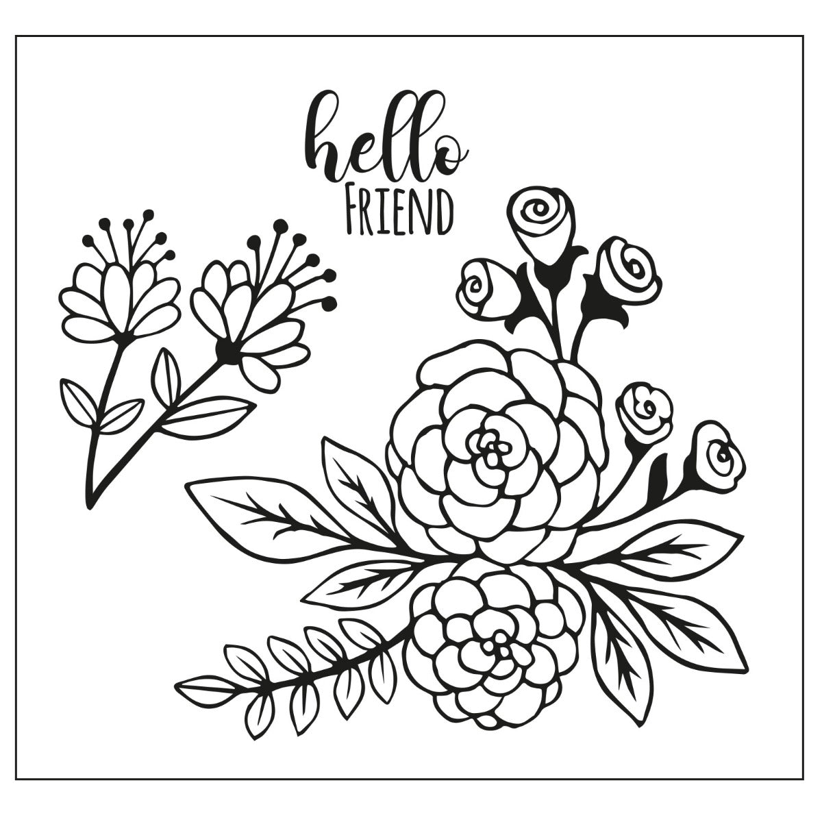 Clear Stamps w/Framelits Die by Vicki Boutin Floral Layers #1 (16+35pcs Clear Stamps w/Framelits Die by Vicki Boutin Floral Layers #1 (16+35pcs