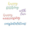 Sizzix Thinlits Die Set 6PK Script Sentiments