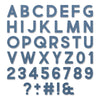 Sizzix Thinlits Die Set 80PK Alphanumeric Bold by Tim Holtz