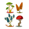 Sizzix Thinlits Die Set 5PK Funky Toadstools by Tim Holtz