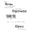 Sizzix Clear Stamps Set 5PK Sunnyside Sentiments #1