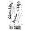 Sizzix Clear Stamps Set 5PK Sunnyside Sentiments #1
