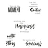 Sizzix Clear Stamps Set 5PK Sunnyside Sentiments #2