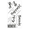 Sizzix Clear Stamps Set 5PK Sunnyside Sentiments #2