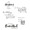 Sizzix Clear Stamps Set 5PK Sunnyside Sentiments #3