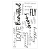 Sizzix Clear Stamps Set 5PK Sunnyside Sentiments #3