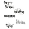 Sizzix Clear Stamps Set 5PK Sunnyside Sentiments #4