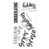Sizzix Clear Stamps Set 5PK Sunnyside Sentiments #4