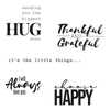 Sizzix Clear Stamps Set 5PK Sunnyside Sentiments #7