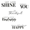 Sizzix Clear Stamps Set 5PK Sunnyside Sentiments #10