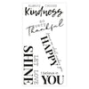 Sizzix Clear Stamps Set 5PK Sunnyside Sentiments #10