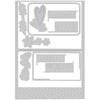 Sizzix Thinlits Die Set 11PK - Lace Card Base