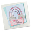 Sizzix Framelits Die Set 5PK w/12PK Stamps Rainbow Joy