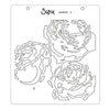 Sizzix Layered Stencils 4PK Painted Peonies