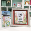 Sizzix Layered Stencils 4PK Wildflower Border