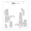 Sizzix Layered Stencils 4PK Wildflower Border