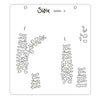 Sizzix Layered Stencils 4PK Wildflower Border
