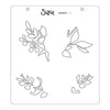 Sizzix Layered Stencils 4PK Floral Layered Borders