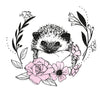 Sizzix Layered Clear Stamps Set 9PK Floral Hedgehog by Olivia Rose