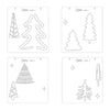 Sizzix Layered Stencils 4PK - Doodle Trees