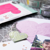 Sizzix 3D Textured Impressions Embossing Folder Mark Making Hearts