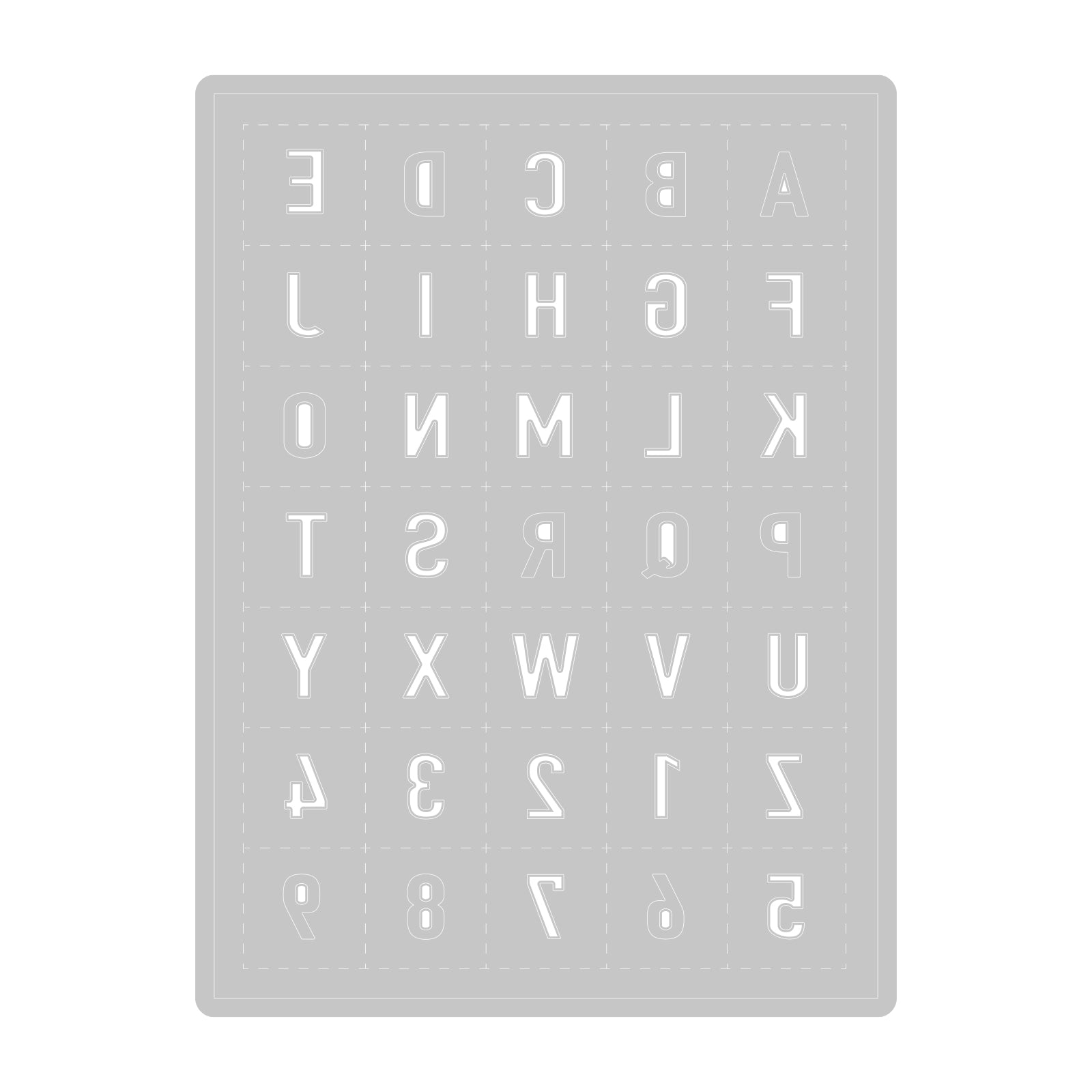 Sizzix Thinlits Die Tile Alphanumeric by Eileen Hull