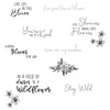 Sizzix Clear Stamps 10PK Spring Bloom Sentiments