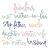 Sizzix Thinlits Die Set 13PK Fabulous Family Names by Debi Potter
