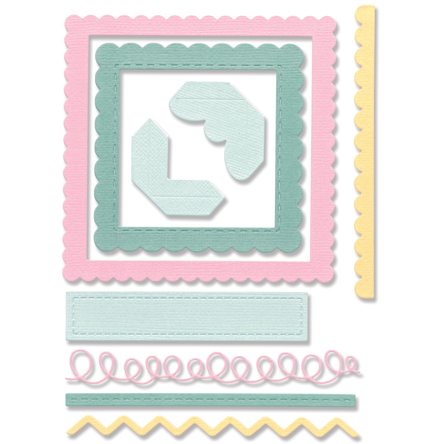 Sizzix Frame Sizzix Thinlits Die Set 9PK - Fabulous Frames & Borders by Debi Potter ...