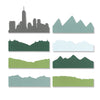 Sizzix Thinlits Die Set 8PK - Skyline Silhouettes by Josh Griffiths